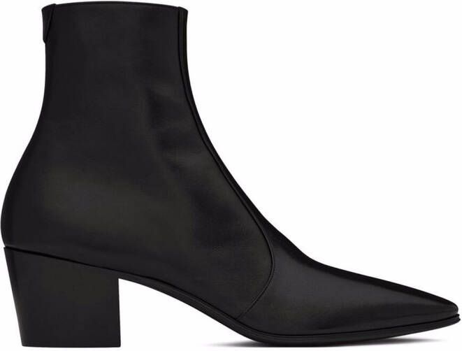 Saint Laurent Vassili zipped boots Black