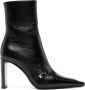 Saint Laurent Vendome glazed leather ankle boots Black - Thumbnail 1