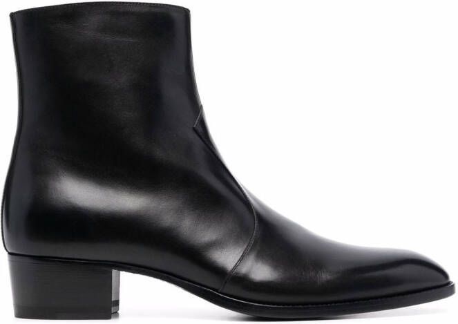 Saint Laurent Wyatt 40mm ankle boots Black