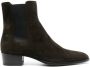 Saint Laurent Wyatt ankle boots Brown - Thumbnail 1