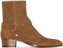 Saint Laurent Wyatt suede boots Brown - Thumbnail 1