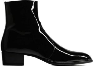 Saint Laurent Wyatt zip-up boots Black