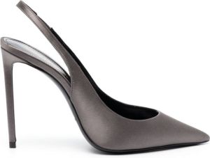 Saint Laurent Zoe 115mm slingback pumps Grey