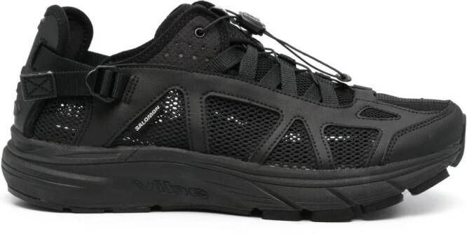 Salomon Techsonic panelled sneakers Black