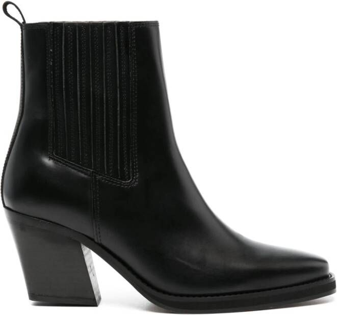 SAMSOE Sophia leather boots Black
