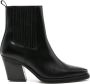 SAMSOE Sophia leather boots Black - Thumbnail 1