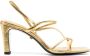 SANDRO Faye metallic strappy sandals Gold - Thumbnail 1