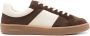 SANDRO mesh-detailed leather sneakers Brown - Thumbnail 1