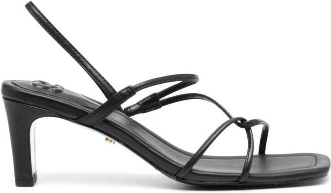 SANDRO open-toe heeled sandals Black