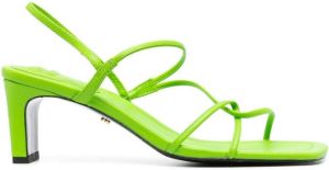 SANDRO open-toe heeled sandals Green