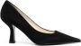 SANDRO 90mm pointed-toe suede pumps Black - Thumbnail 1