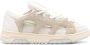 SANTHA panelled padded leather sneakers Neutrals - Thumbnail 1