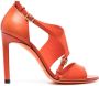 Santoni 105mm leather sandals Orange - Thumbnail 1