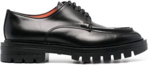 Santoni 35mm leather Oxford shoes Black