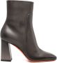 Santoni 90mm leather ankle boots Grey - Thumbnail 1