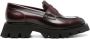 Santoni Alfie penny-slot leather loafers Red - Thumbnail 1
