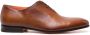 Santoni almond-toe leather derby shoes Brown - Thumbnail 1
