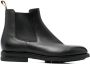 Santoni ankle-length leather Chelsea boots Grey - Thumbnail 1