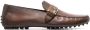 Santoni buckle-detail leather loafers Brown - Thumbnail 1
