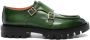 Santoni buckled leather loafers Green - Thumbnail 1