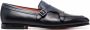 Santoni buckled leather monk shoes Black - Thumbnail 1