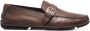 Santoni buckled leather monk shoes Brown - Thumbnail 1
