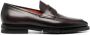 Santoni calf leather loafers Brown - Thumbnail 1