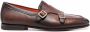 Santoni Carlos leather monk shoes Brown - Thumbnail 1