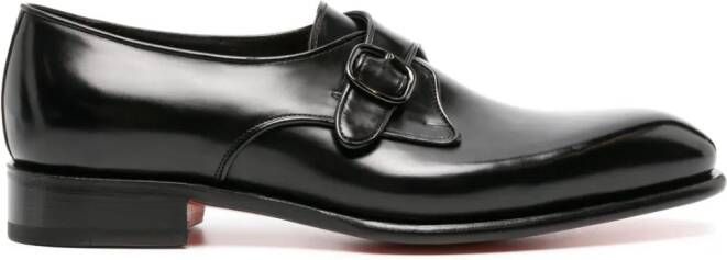 Santoni Carter One leather Oxford shoes Black