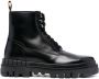 Santoni chunky-tread leather boots Black - Thumbnail 1