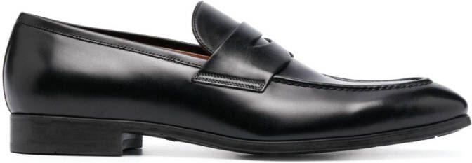 Santoni classic loafers Black