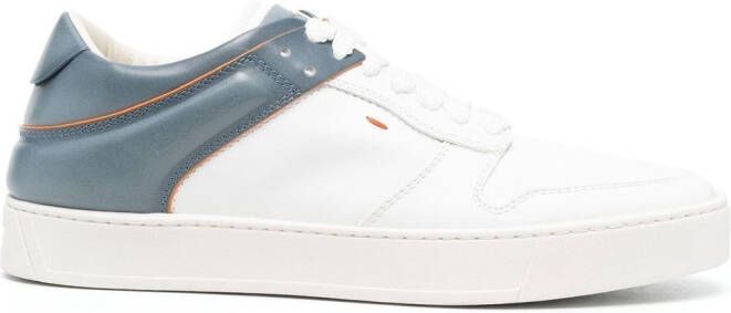 Santoni colour-blocked low-top sneakers White