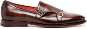 Santoni Dolorous monk shoes Brown