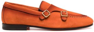Santoni Dong monk shoes Orange