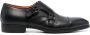 Santoni double-buckle leather monk shoes Black - Thumbnail 1