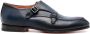 Santoni double-buckle leather monk shoes Blue - Thumbnail 1