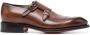 Santoni double-buckle leather monk shoes Brown - Thumbnail 1