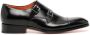 Santoni double-buckle leather shoes Black - Thumbnail 1