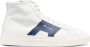 Santoni double-buckle leather sneakers White - Thumbnail 1