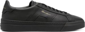 Santoni Double Buckle low-top sneakers Black