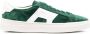 Santoni Double-Buckle suede panelled sneakers Green - Thumbnail 1