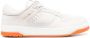 Santoni embroidered-logo leather low-top sneakers Neutrals - Thumbnail 1