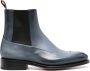 Santoni Eron leather boots Blue - Thumbnail 1