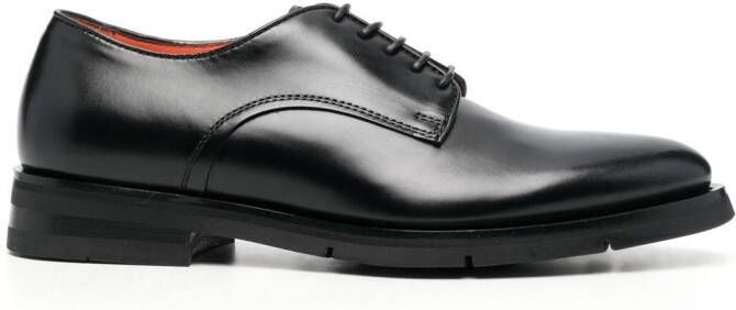 Santoni Faedon panelled Derby shoes Black