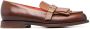 Santoni fringe-detail leather loafers Brown - Thumbnail 1