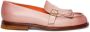 Santoni fringed leather loafers Pink - Thumbnail 1