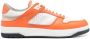 Santoni Goran panelled leather sneakers Orange - Thumbnail 1