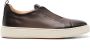 Santoni gradient leather slip-on sneakers Brown - Thumbnail 1