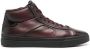 Santoni high-top leather sneakers Red - Thumbnail 1