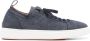 Santoni knitted panelled sneakers Blue - Thumbnail 1